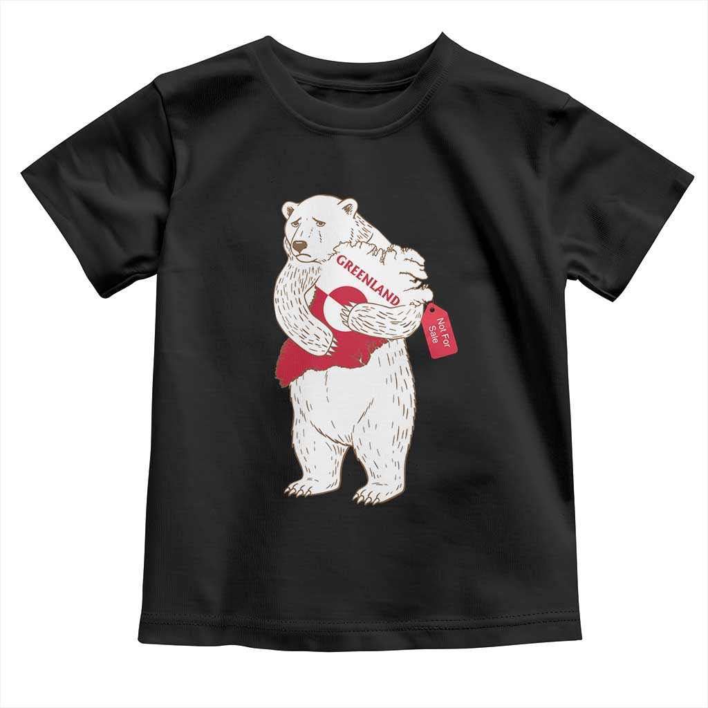Greenland Is Not For Sale Toddler T Shirt Greenland Bear Hug