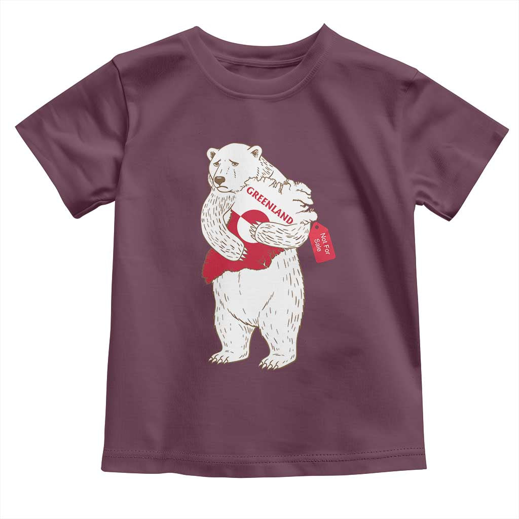Greenland Is Not For Sale Toddler T Shirt Greenland Bear Hug