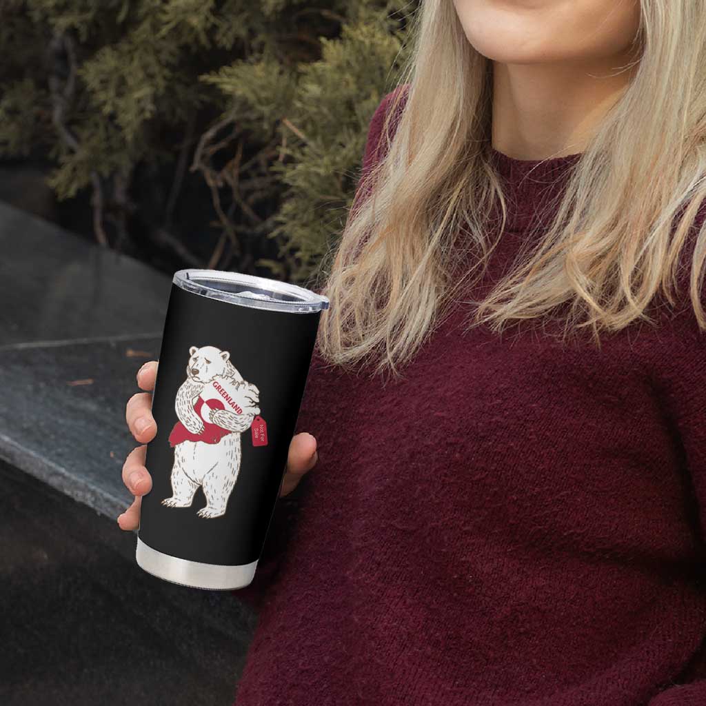 Greenland Is Not For Sale Tumbler Cup Greenland Bear Hug