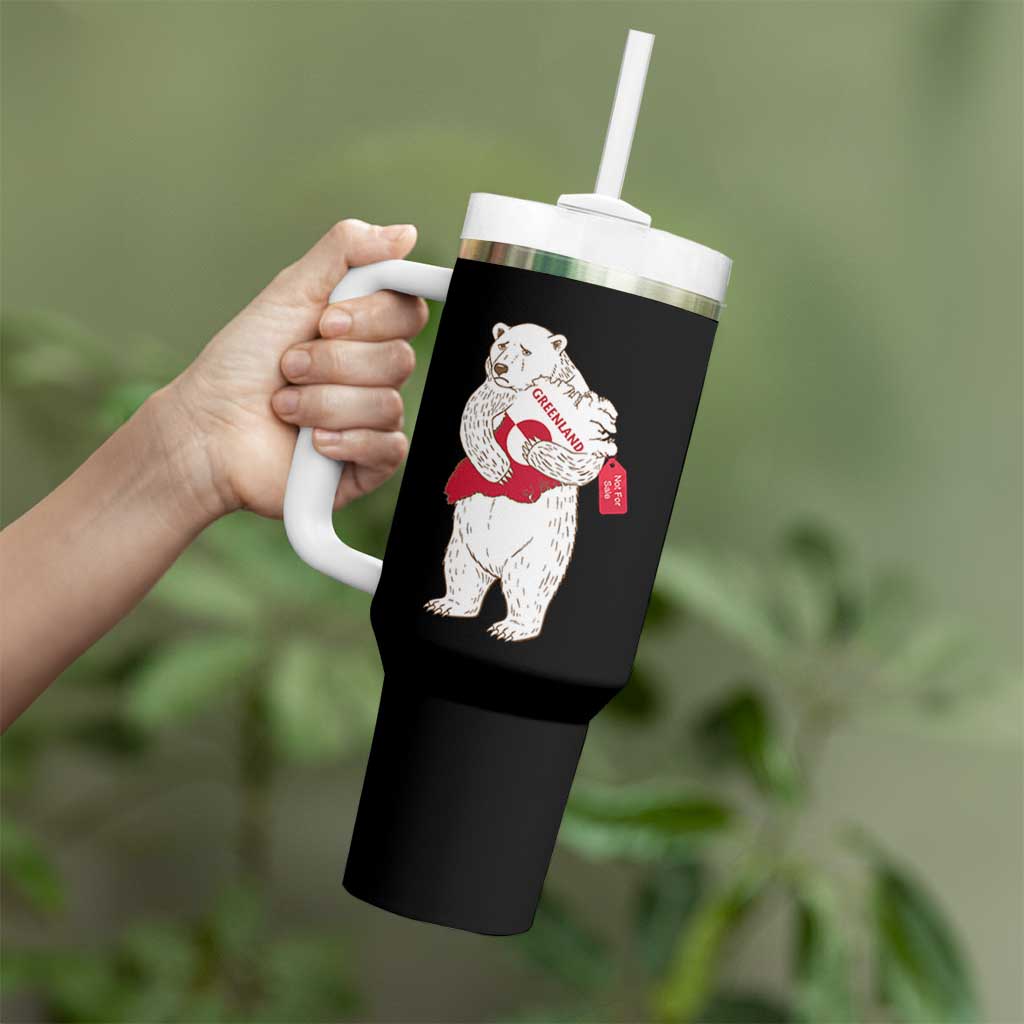 Greenland Is Not For Sale Tumbler With Handle Greenland Bear Hug