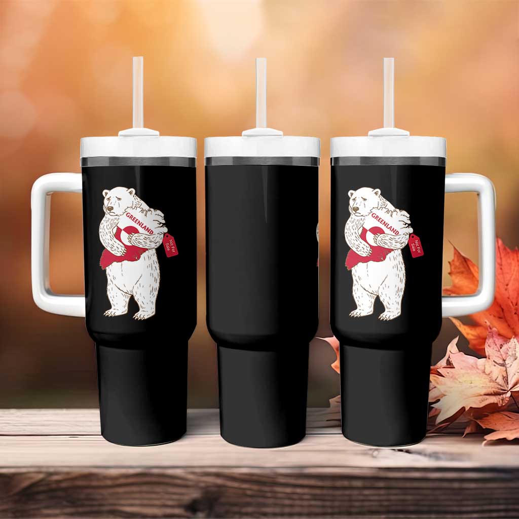 Greenland Is Not For Sale Tumbler With Handle Greenland Bear Hug