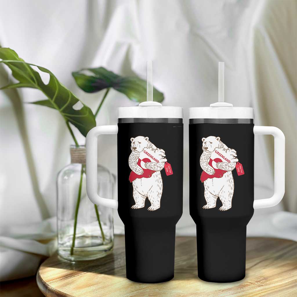 Greenland Is Not For Sale Tumbler With Handle Greenland Bear Hug