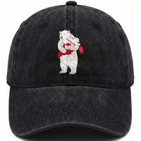 Greenland Is Not For Sale Washed Cotton Baseball Cap Greenland Bear Hug