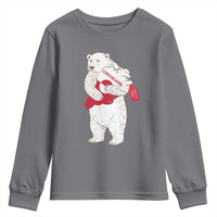 Greenland Is Not For Sale Youth Sweatshirt Greenland Bear Hug