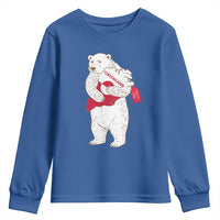 Greenland Is Not For Sale Youth Sweatshirt Greenland Bear Hug