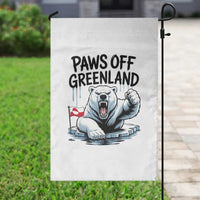 Paws Off Greenland Garden Flag Resist Polar Bear Political Satire