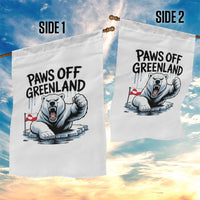 Paws Off Greenland Garden Flag Resist Polar Bear Political Satire