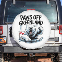 Paws Off Greenland Spare Tire Cover Resist Polar Bear Political Satire