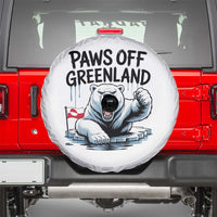 Paws Off Greenland Spare Tire Cover Resist Polar Bear Political Satire