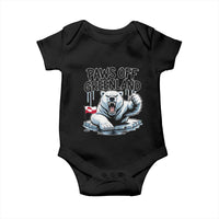 Paws Off Greenland Baby Onesie Resist Polar Bear Political Satire