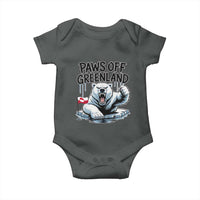 Paws Off Greenland Baby Onesie Resist Polar Bear Political Satire
