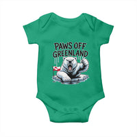 Paws Off Greenland Baby Onesie Resist Polar Bear Political Satire