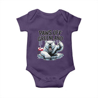 Paws Off Greenland Baby Onesie Resist Polar Bear Political Satire