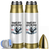 Paws Off Greenland Bullet Tumbler Resist Polar Bear Political Satire