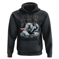 Paws Off Greenland Hoodie Resist Polar Bear Political Satire