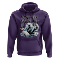 Paws Off Greenland Hoodie Resist Polar Bear Political Satire