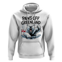 Paws Off Greenland Hoodie Resist Polar Bear Political Satire