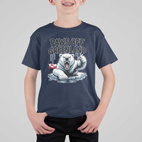 Paws Off Greenland T Shirt For Kid Resist Polar Bear Political Satire