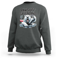 Paws Off Greenland Sweatshirt Resist Polar Bear Political Satire