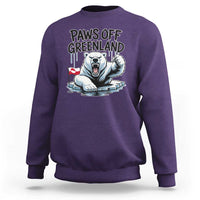 Paws Off Greenland Sweatshirt Resist Polar Bear Political Satire