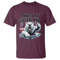 Paws Off Greenland T Shirt Resist Polar Bear Political Satire