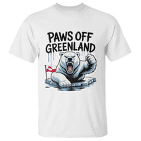 Paws Off Greenland T Shirt Resist Polar Bear Political Satire