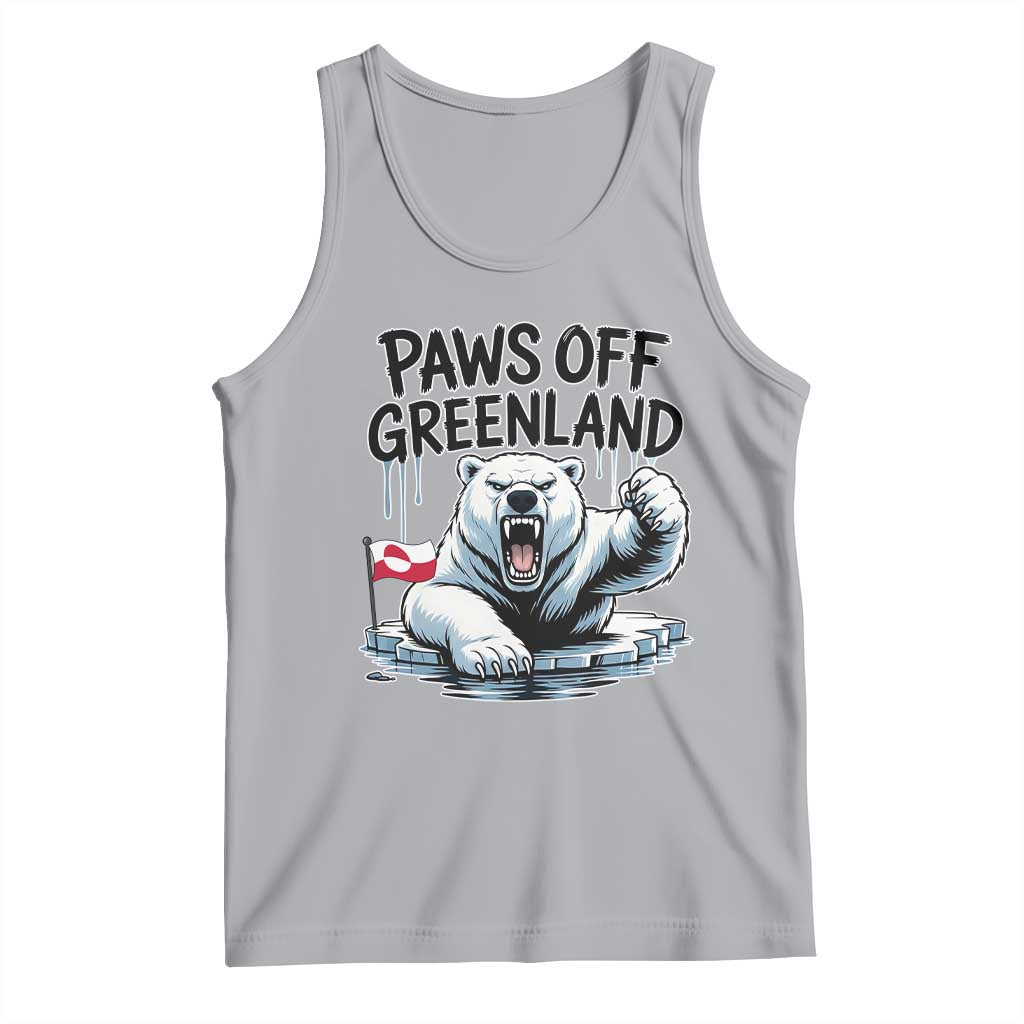 Paws Off Greenland Tank Top Resist Polar Bear Political Satire