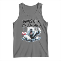 Paws Off Greenland Tank Top Resist Polar Bear Political Satire