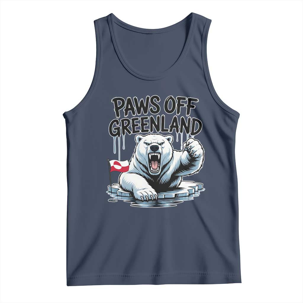 Paws Off Greenland Tank Top Resist Polar Bear Political Satire