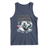 Paws Off Greenland Tank Top Resist Polar Bear Political Satire