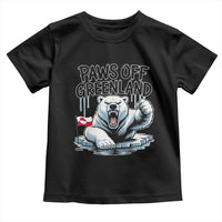 Paws Off Greenland Toddler T Shirt Resist Polar Bear Political Satire