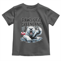 Paws Off Greenland Toddler T Shirt Resist Polar Bear Political Satire