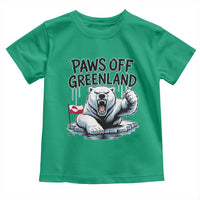 Paws Off Greenland Toddler T Shirt Resist Polar Bear Political Satire
