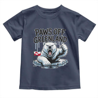 Paws Off Greenland Toddler T Shirt Resist Polar Bear Political Satire