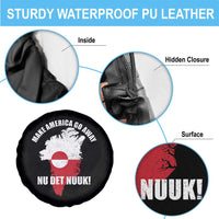 Nu Det Nuuk Make America Go Away Spare Tire Cover Support Greenland Political Statement