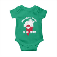 Nu Det Nuuk Make America Go Away Baby Onesie Support Greenland Political Statement