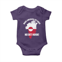 Nu Det Nuuk Make America Go Away Baby Onesie Support Greenland Political Statement