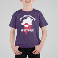 Nu Det Nuuk Make America Go Away T Shirt For Kid Support Greenland Political Statement