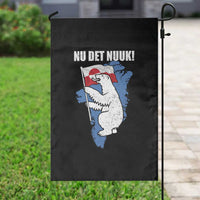 Nu Det Nuuk Nows Enough Garden Flag Funny Saying Bear Greenlandic Flag
