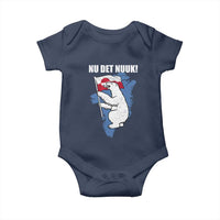 Nu Det Nuuk Nows Enough Baby Onesie Funny Saying Bear Greenlandic Flag