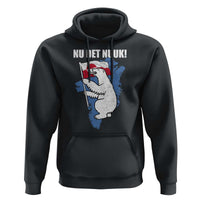 Nu Det Nuuk Nows Enough Hoodie Funny Saying Bear Greenlandic Flag