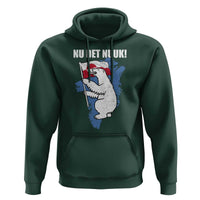 Nu Det Nuuk Nows Enough Hoodie Funny Saying Bear Greenlandic Flag