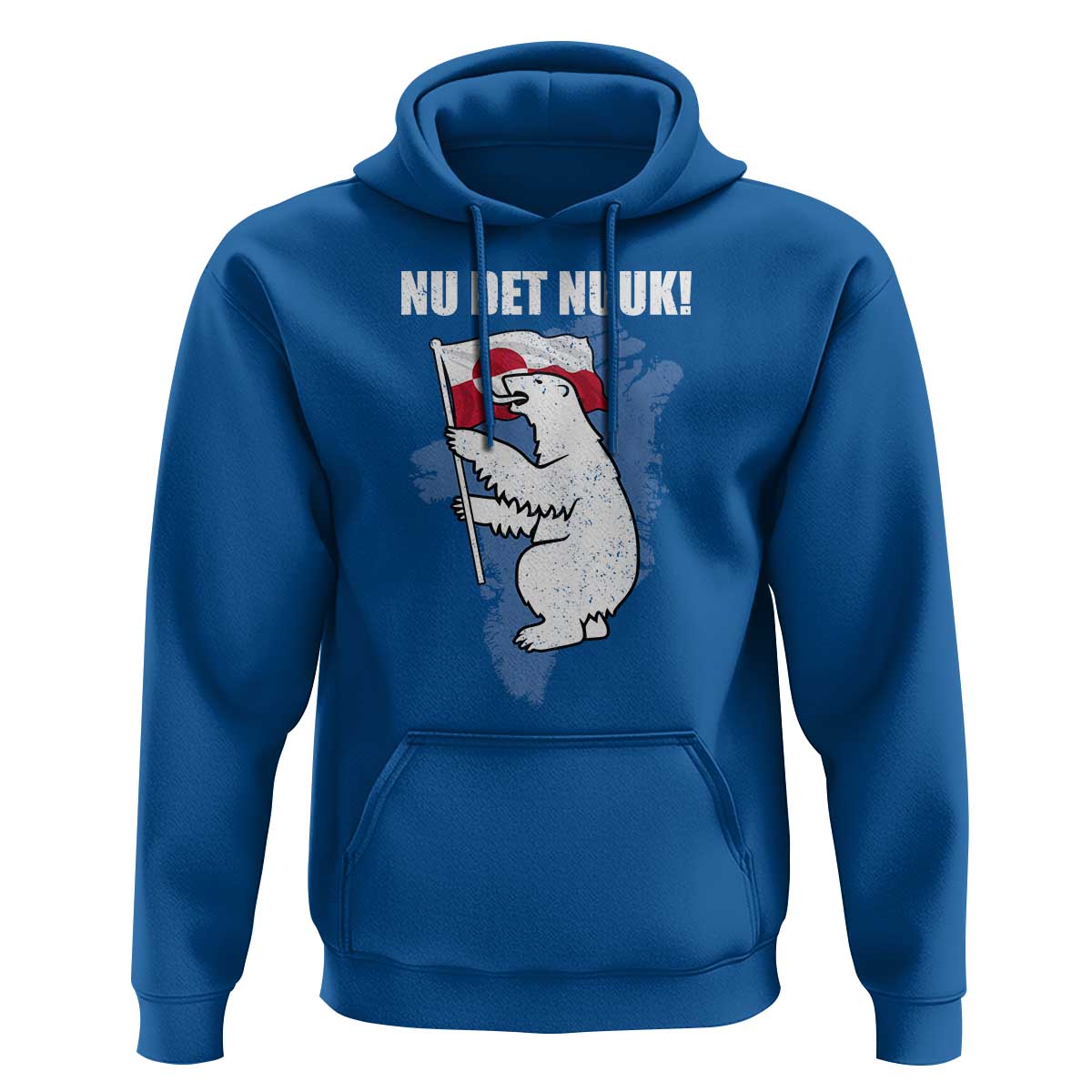 Nu Det Nuuk Nows Enough Hoodie Funny Saying Bear Greenlandic Flag