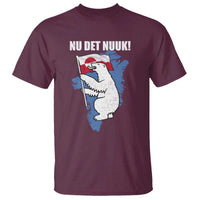 Nu Det Nuuk Nows Enough T Shirt Funny Saying Bear Greenlandic Flag
