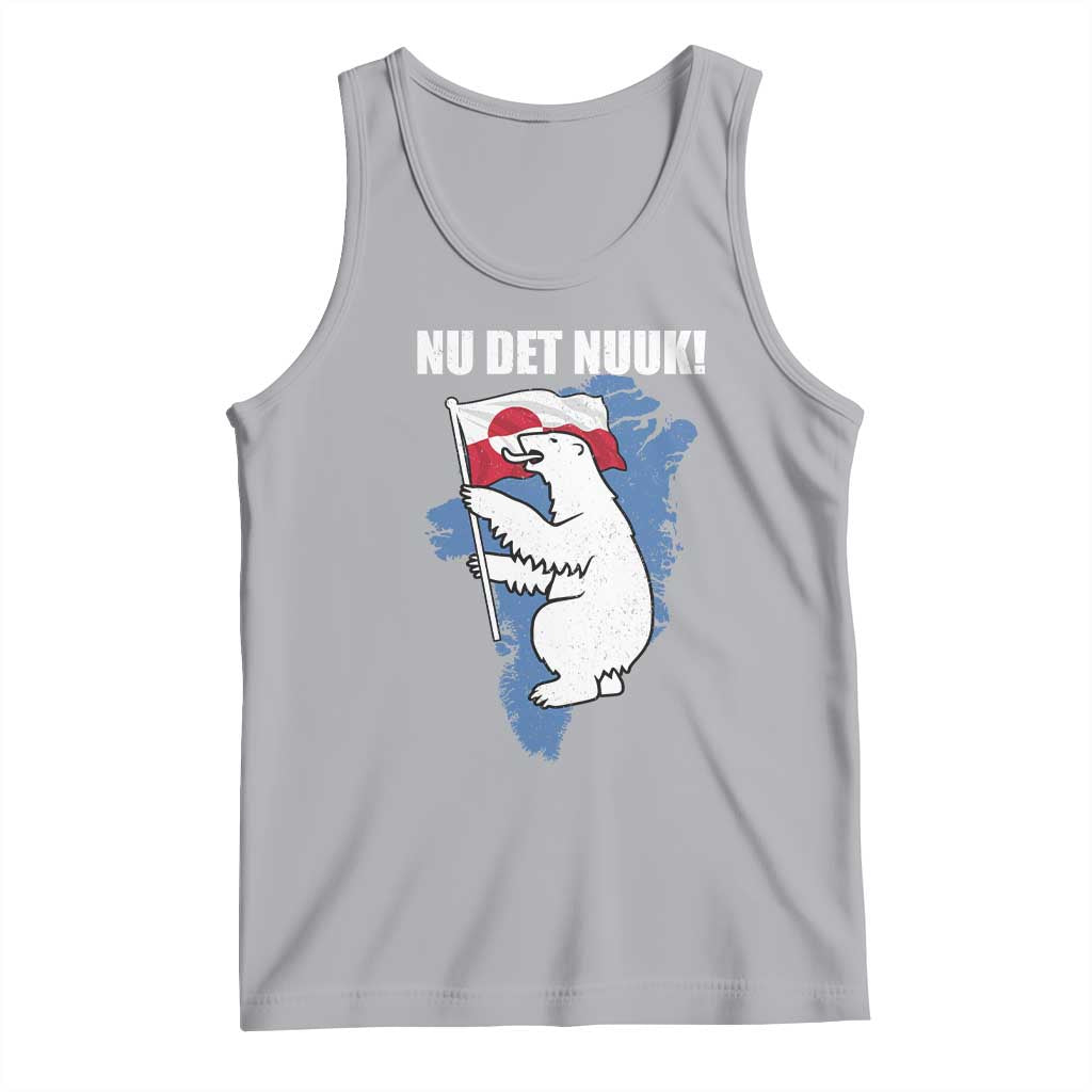 Nu Det Nuuk Nows Enough Tank Top Funny Saying Bear Greenlandic Flag