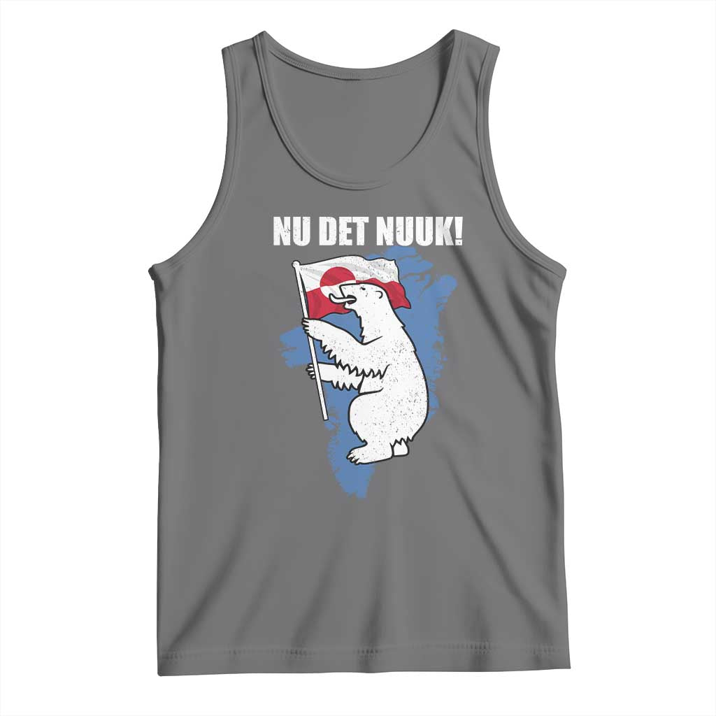 Nu Det Nuuk Nows Enough Tank Top Funny Saying Bear Greenlandic Flag