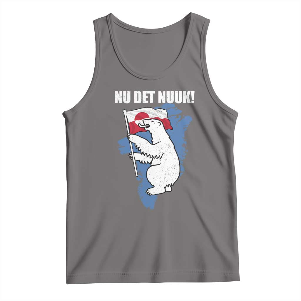 Nu Det Nuuk Nows Enough Tank Top Funny Saying Bear Greenlandic Flag