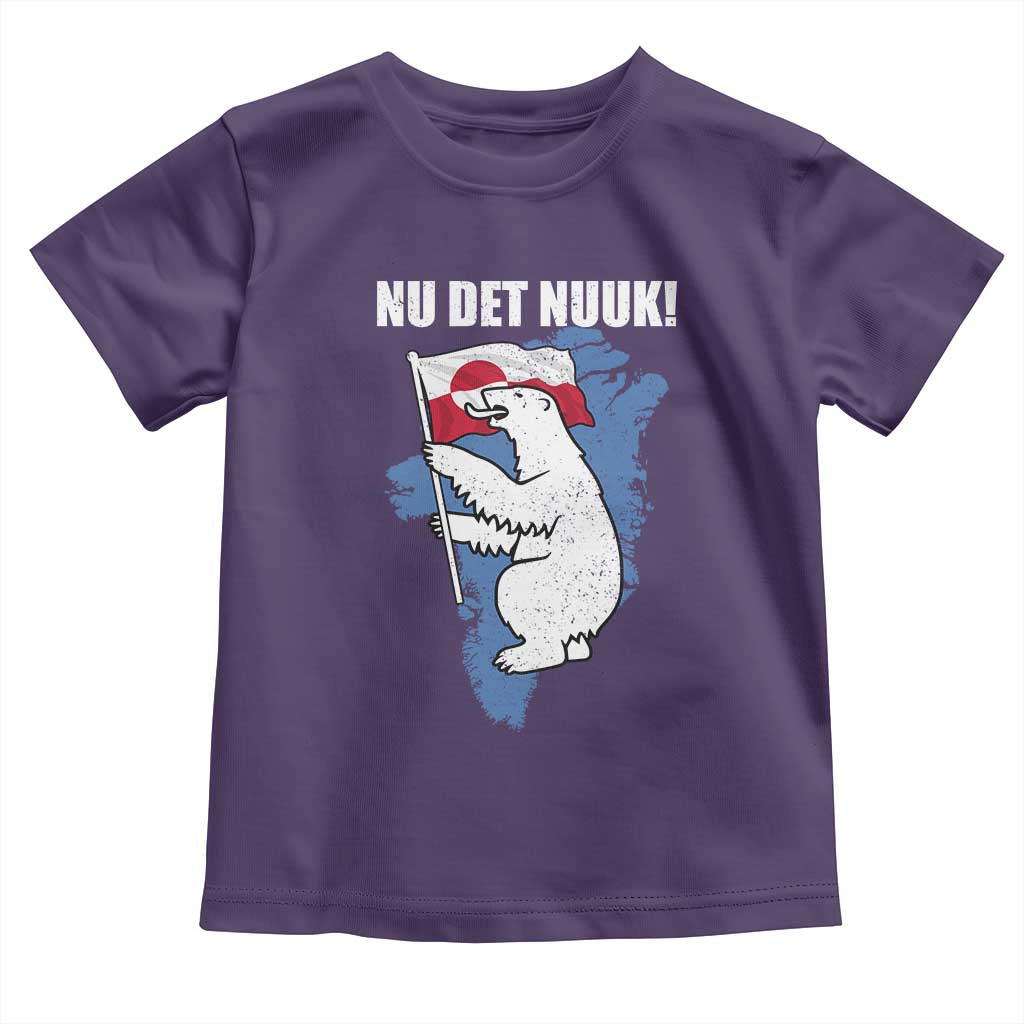 Nu Det Nuuk Nows Enough Toddler T Shirt Funny Saying Bear Greenlandic Flag