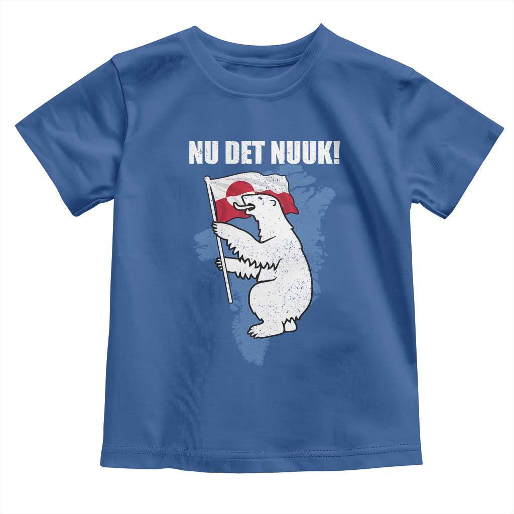 Nu Det Nuuk Nows Enough Toddler T Shirt Funny Saying Bear Greenlandic Flag