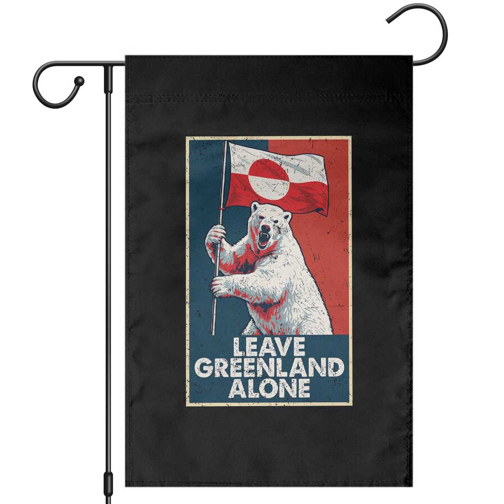 Leave Greenland Alone Garden Flag Polar Bear Holding Flag Greenlanders Supports